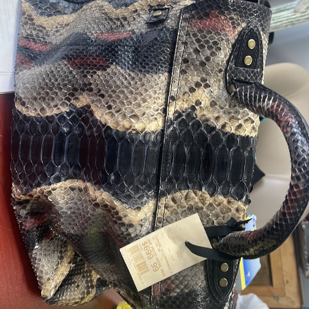 Made in Italy Genuine python skin , - Picture 3 of 4